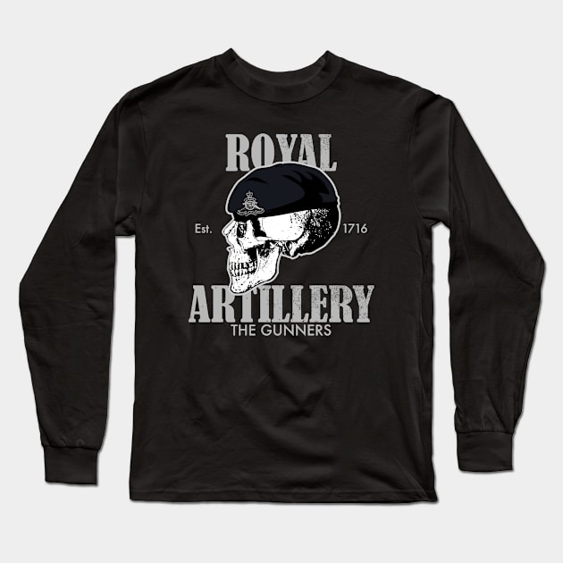 Royal Artillery (distressed) Long Sleeve T-Shirt by TCP